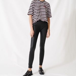 MAJE LAMBSKIN LEATHER LEGGINGS